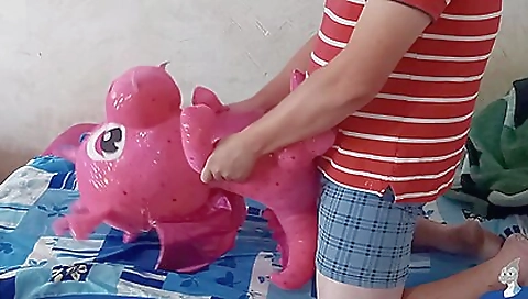 Sexy young chick gets creampie from her sexy prominent