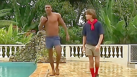 Sexy young chick with a black cock