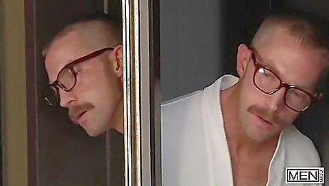 Smoking hot brunette and fucking her slave